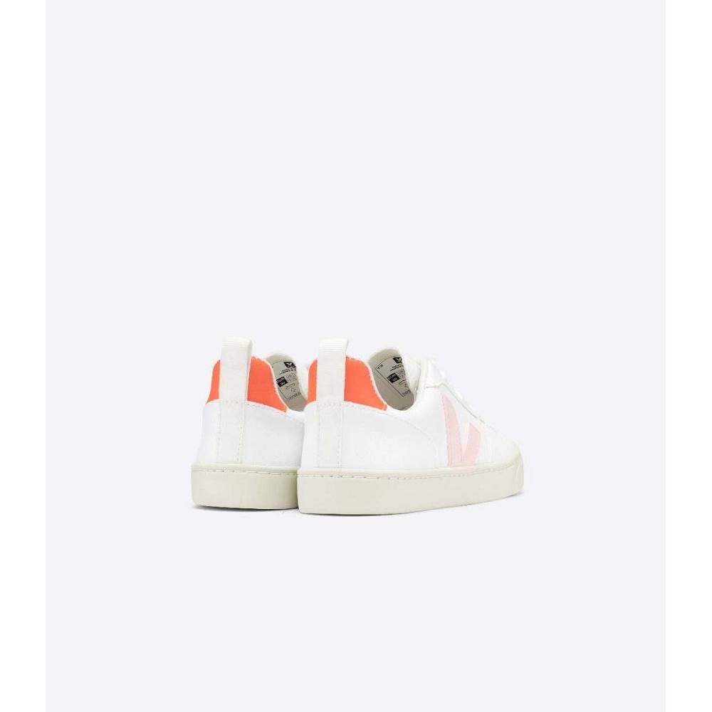 Veja V-10 LACE CWL Schoenen Kinderen White/Orange | NL 790EBC